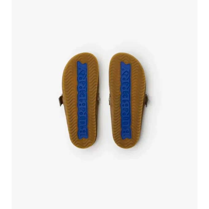Check Suede Urchin Clogs
