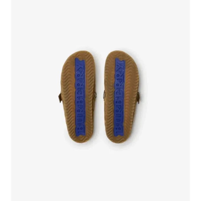 Check Suede Urchin Clogs