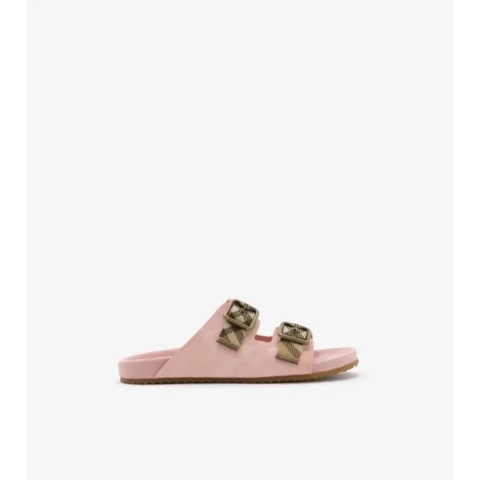 Check Suede Urchin Sandals