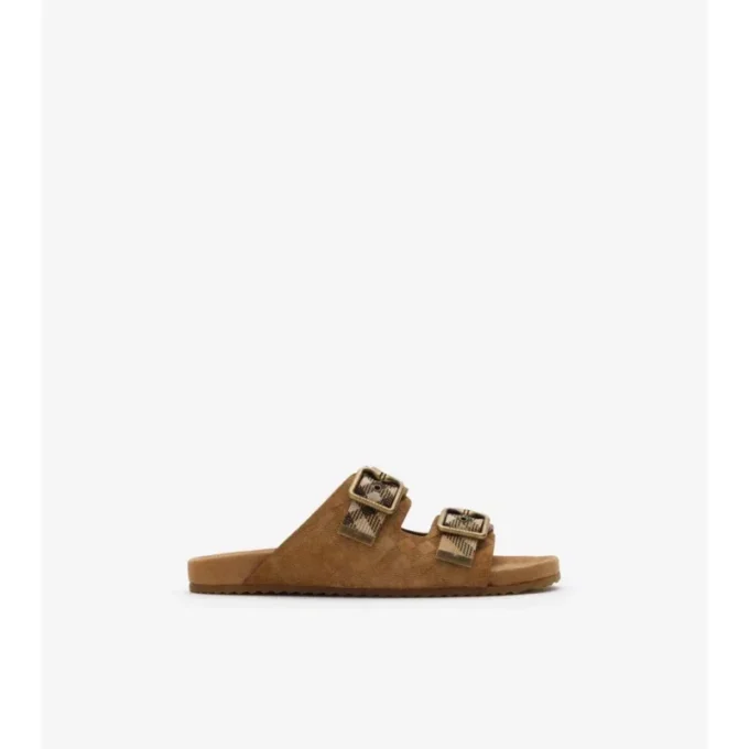 Check Suede Urchin Sandals