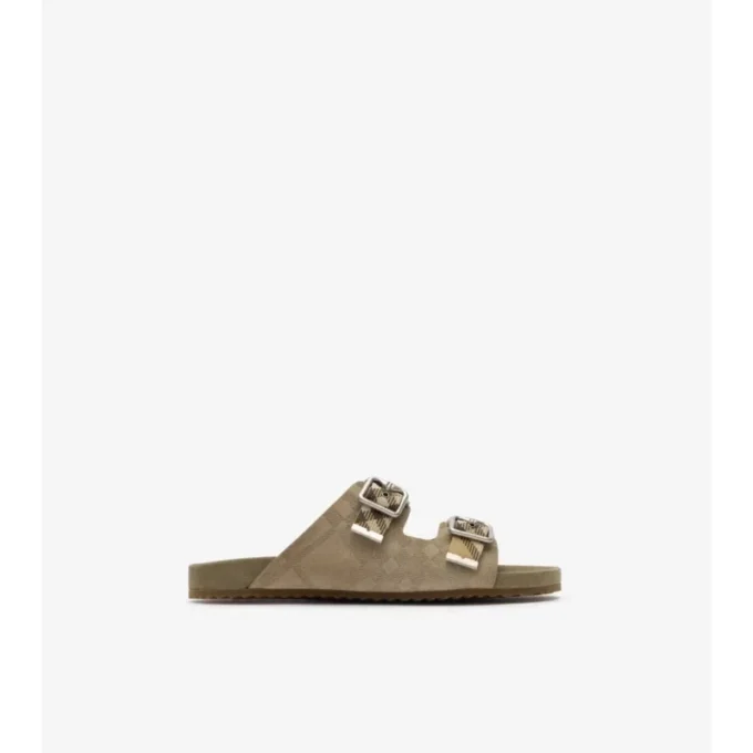 Check Suede Urchin Sandals