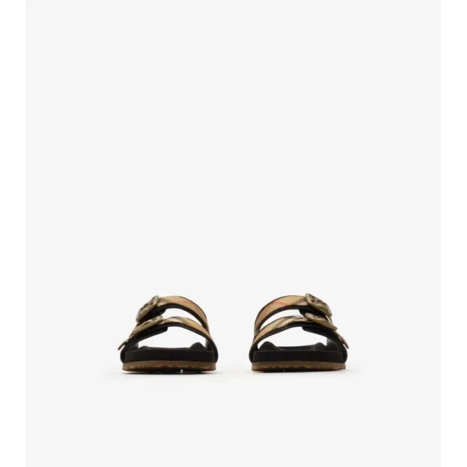 Check Suede Urchin Sandals