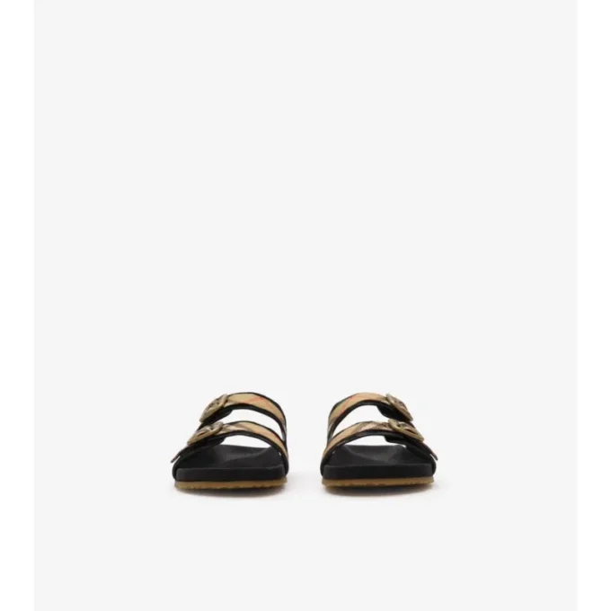 Check Suede Urchin Sandals