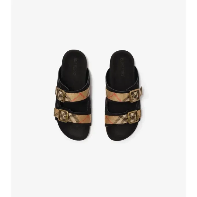 Check Suede Urchin Sandals
