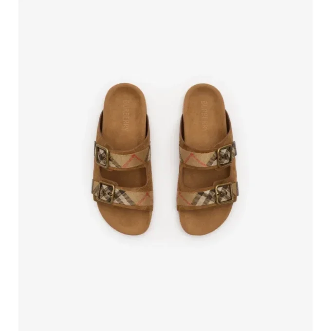 Check Suede Urchin Sandals
