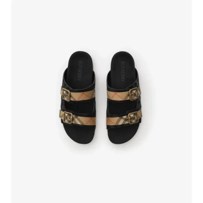 Check Suede Urchin Sandals