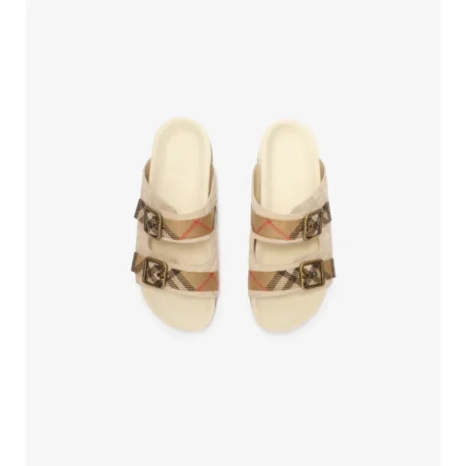 Check Suede Urchin Sandals