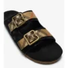 Check Suede Urchin Sandals