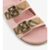 Check Suede Urchin Sandals