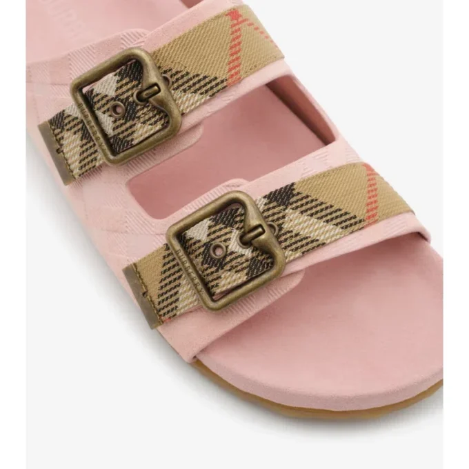 Check Suede Urchin Sandals
