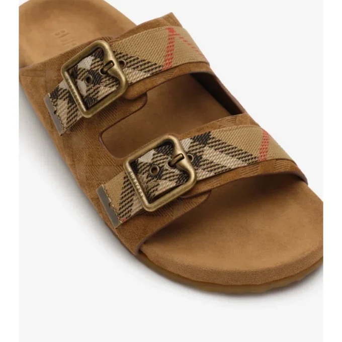Check Suede Urchin Sandals