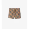 Check Swim Shorts
