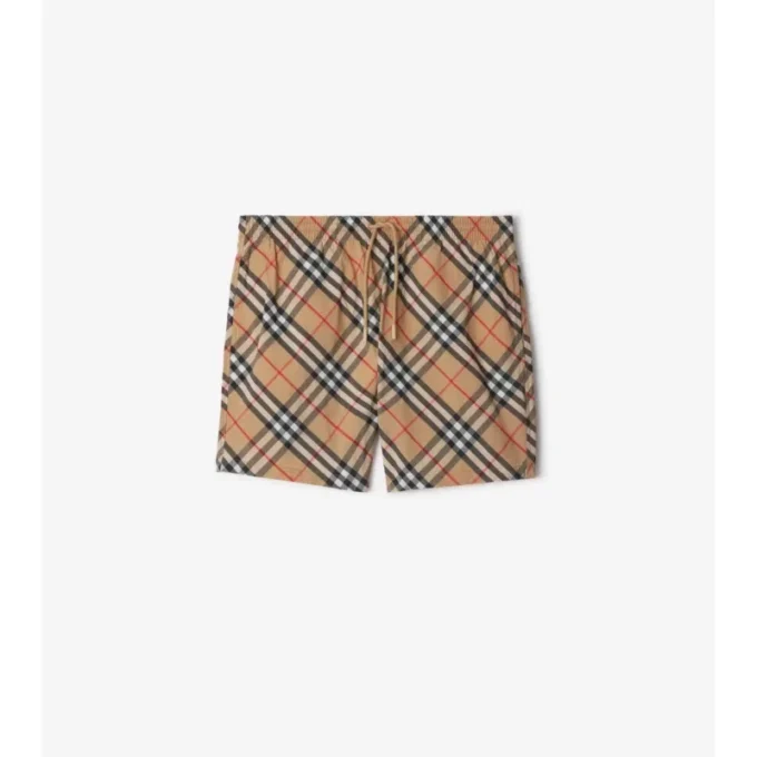 Check Swim Shorts