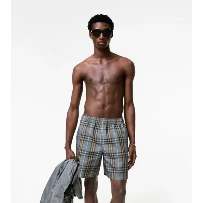 Check Swim Shorts