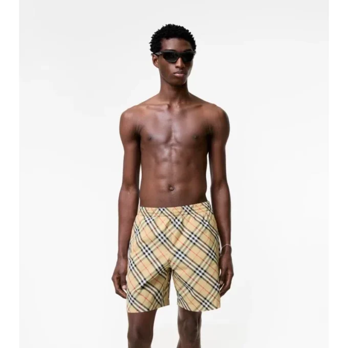 Check Swim Shorts