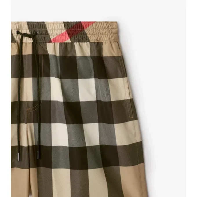 Check Swim Shorts