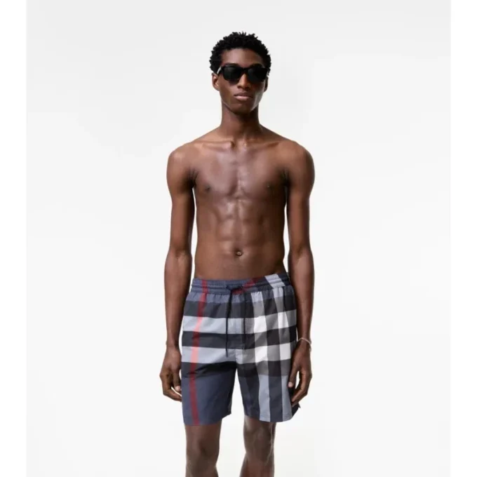 Check Swim Shorts