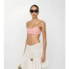 Check Trim Bikini Top