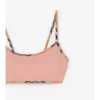 Check Trim Bikini Top