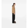 Check Trim Cotton Blend Hoodie