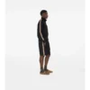 Check Trim Cotton Blend Shorts