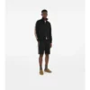 Check Trim Cotton Blend Shorts
