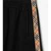 Check Trim Cotton Blend Shorts