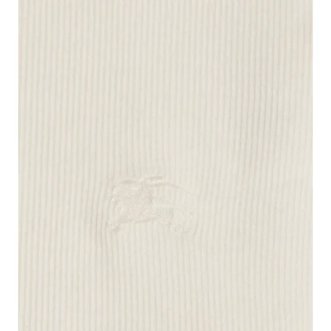 Check Trim Cotton Blend Tank Top