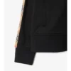 Check Trim Cotton Blend Track Jacket