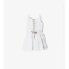 Check Trim Cotton Dress
