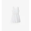 Check Trim Cotton Dress