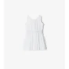 Check Trim Cotton Dress