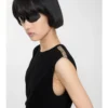 Check Trim Cotton Jersey Dress
