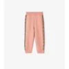 Check Trim Cotton Jogging Pants