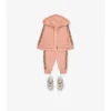Check Trim Cotton Jogging Pants