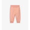 Check Trim Cotton Jogging Pants