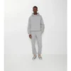 Check Trim Cotton Jogging Pants
