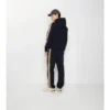 Check Trim Cotton Jogging Pants