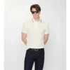 Check Trim Cotton Polo Shirt