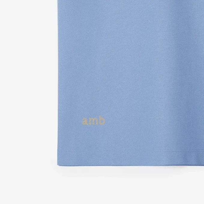 Check Trim Cotton Polo Shirt