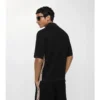 Check Trim Cotton Polo Shirt