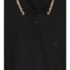 Check Trim Cotton Polo Shirt