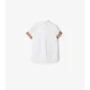 Check Trim Cotton Poplin Shirt