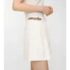 Check Trim Cotton Poplin Shorts