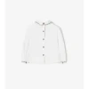 Check Trim Cotton Shirt