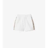 Check Trim Cotton Shorts