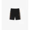 Check Trim Cotton Shorts