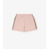 Check Trim Cotton Shorts