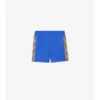Check Trim Cotton Shorts