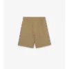 Check Trim Cotton Shorts